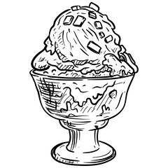ice cream handdrawn illustration