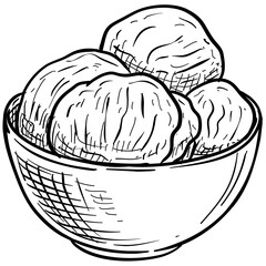 ice cream handdrawn illustration