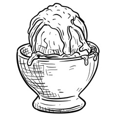 ice cream handdrawn illustration