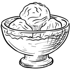 ice cream handdrawn illustration