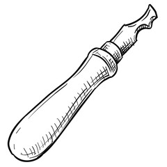 cobbler tools handdrawn illustration