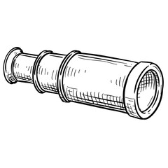 binoculars handdrawn illustration