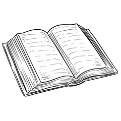 book handdrawn illustration