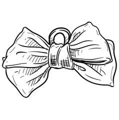 bow tie handdrawn illustration