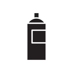 Aerosol spray paint can icon Flat line illustration