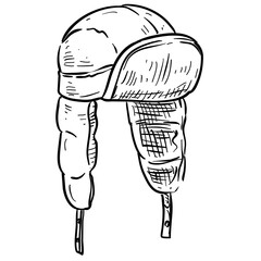 winter hat handdrawn illustration