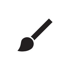 Brush icon Flat line illustration