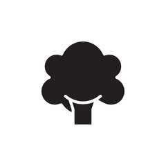 Broccoli icon Flat line illustration