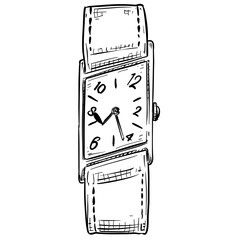 wristwatch handdrawn illustration