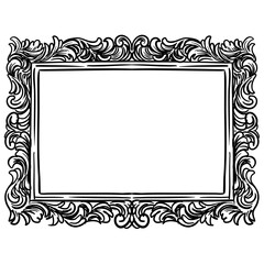 vintage frames handdrawn illustration