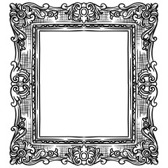 vintage frames handdrawn illustration