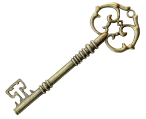 Golden old key
