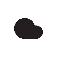 Cloud icon Flat line illustration