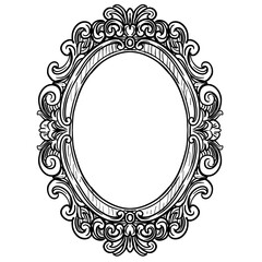 vintage frames handdrawn illustration