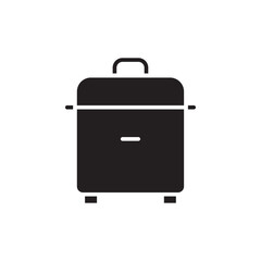 Cooker icon Flat line illustration