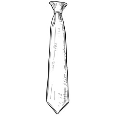 necktie handdrawn illustration