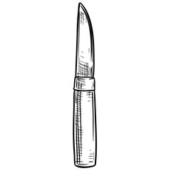 knife handdrawn illustration