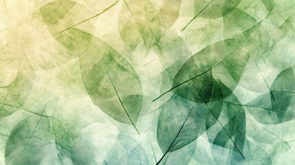 Green leaf texture with veins overlay on a light background with a  soft focus effect.
