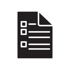 Document icon Flat line illustration