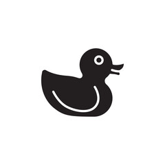 Duck icon Flat line illustration