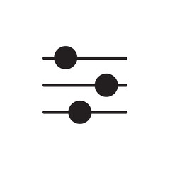 Filter icon Flat line illustration