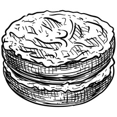cake handdrawn illustration