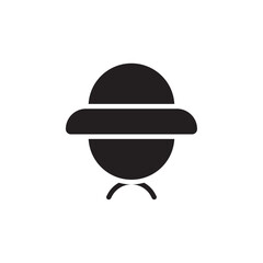 Hat icon Flat line illustration