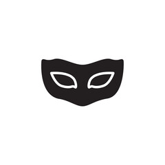 Mask icon Flat line illustration