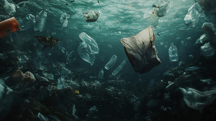 Ocean plastic pollution Floating debris