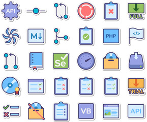 Set of Software development icons