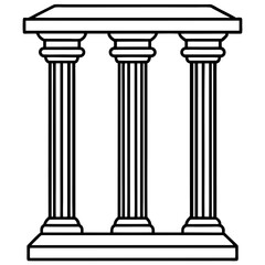 Obraz premium column isolated