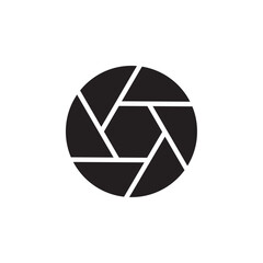 Shutter icon Flat line illustration