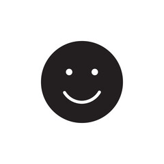Fototapeta premium Smile icon Flat line illustration