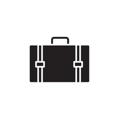 Suitcase icon Flat line illustration
