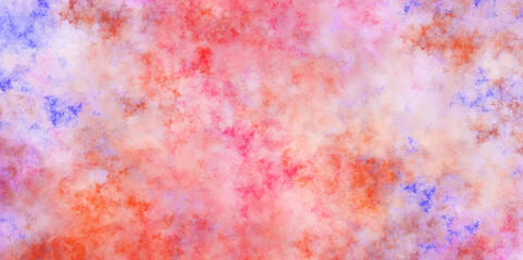 Abstract fractal fantasy light red, pink shades watercolor background. Watercolor pastel background Hand drawn oil painting. Smooth light pink abstract watercolor painted design with cosmic effect.