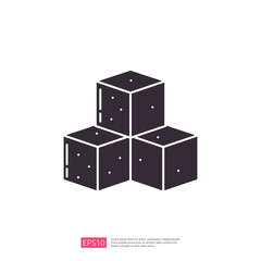 Obraz premium The image features three black cubes arranged in a triangular formation, suggesting a minimalist design. It represents simplicity and geometric shapes.
