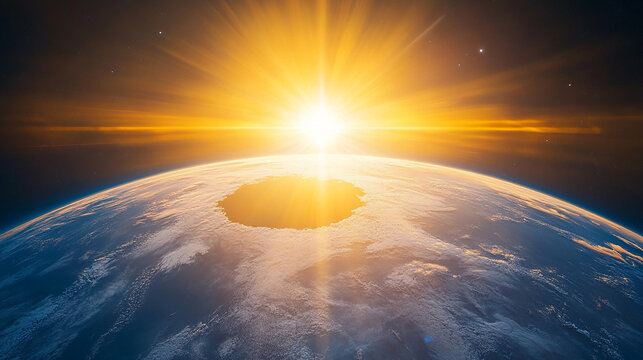 Ozone Layer Depletion Over Earth's Atmosphere