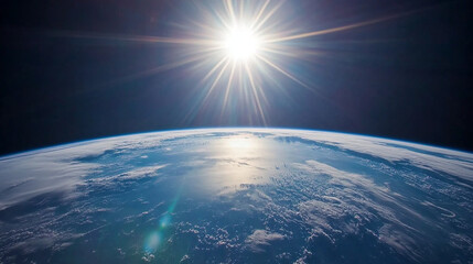 Ozone Layer Hole Earth Exposed to Sun's Rays