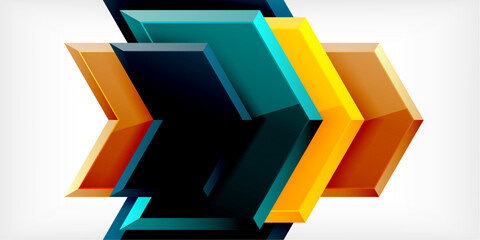 Technology dynamic arrow geometric background. Vector Illustration For Wallpaper, Banner, Background, Card, Book Illustration, landing page