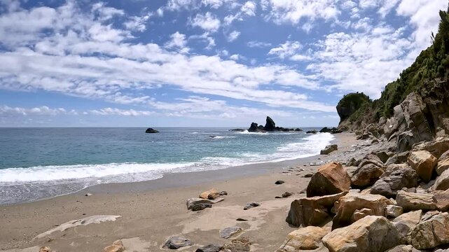Monro Beach, West Coast, New Zealand : A Wild Tasman Sea Beach with Pebble Shores and Ocean Views