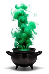 Green Smoke Rising from a Black Cauldron