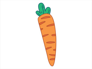 Carrot root plant vegetable healthy organic fresh veggie vitamin health natural colorful design icon set