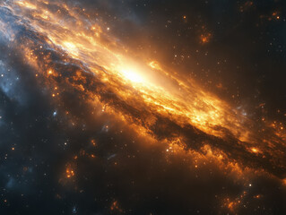 Fototapeta premium Collision of Stars and Galaxies