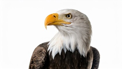 Obraz premium ハクトウワシ（bald eagle on white background） 