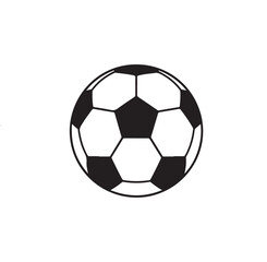 Classic Soccer Ball Silhouette Clip Art