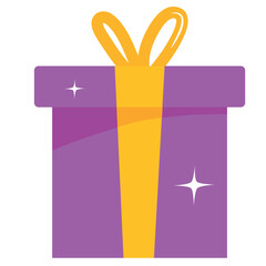 Gifts vector icon image with white background