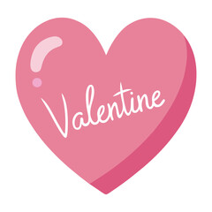 Romantic Pink Heart Design for Valentine's Day