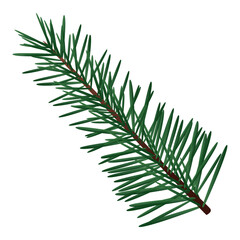 Vector image of a Christmas ornament icon with a white background