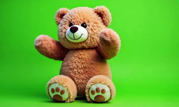 reen Screen: A Teddy Bear Dancing