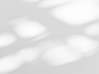 Shadow of leaves tree plant overlay on white wall. Sunlight effect shadow on the wall. Minimal blurred backdrop backgrounds. Summer tropical surface background.	
